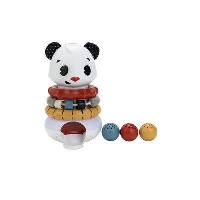 Brinquedo Eletrônico Panda de Empilhar 3 em 1 Tiny Love - Três bolinhas sonoras e coloridas