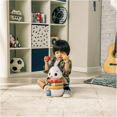 Brinquedo Eletrônico Panda de Empilhar 3 em 1 Tiny Love - Funil de bolinhas